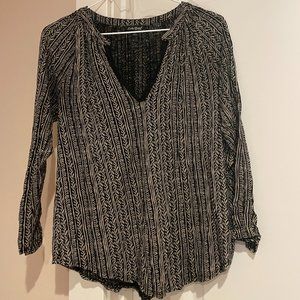 Lucky Brand Boho Long Sleeve V-neck